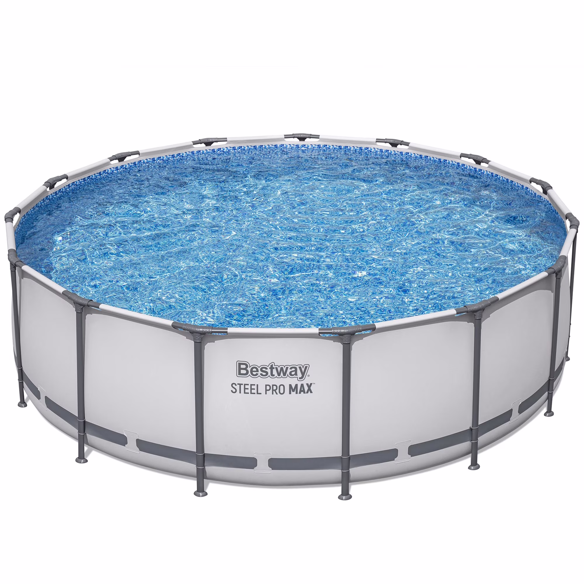 Steel Pro MAX 15' X 48" Above Ground Pool Set 4231 Gallon, Outdoor Family Pool, Corrosion Puncture Resistant, Includes Filter, Pump, Ladder Cover(48.03 in)