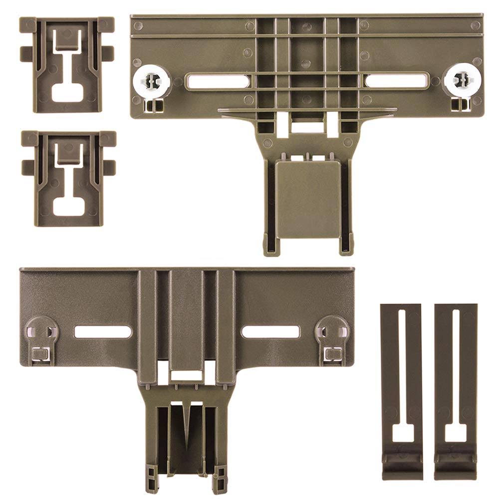 Cykemo Dishwasher Top Rack Parts W10350376 & W10195840 & W10195839 for Kenmore Elite 665 Dishwasher, Whirlpool Dishwasher, WDT730PAHZ0, Replace