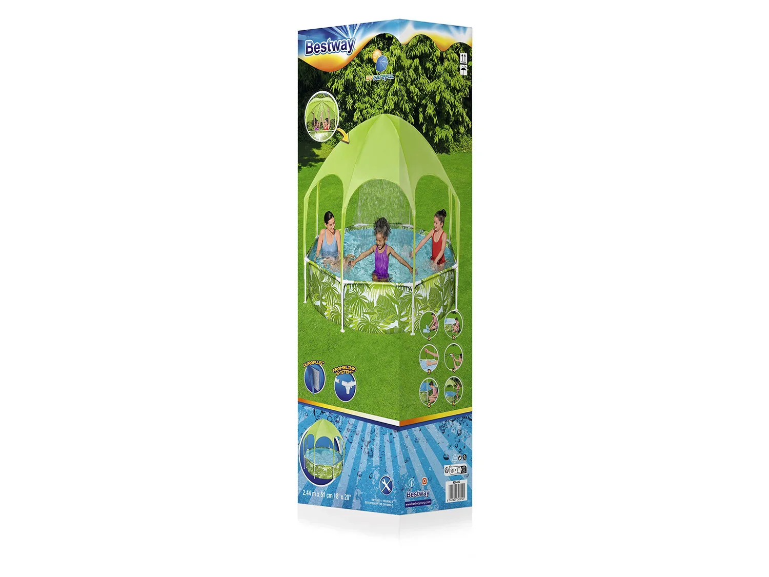 Bestway Pataugeoire Splash in Shade,  244 x 51 cm