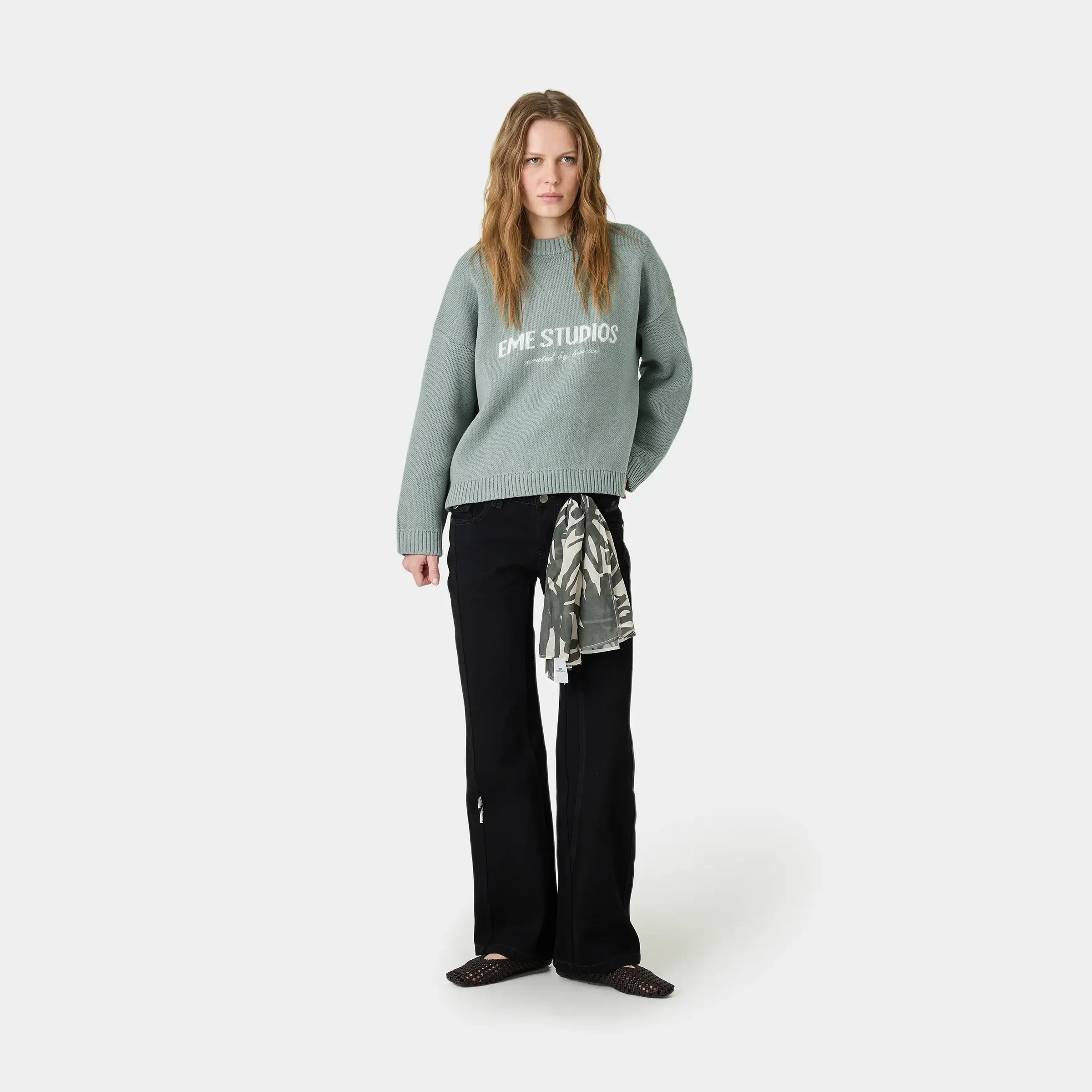 Master Aqua Green Knit Sweater
