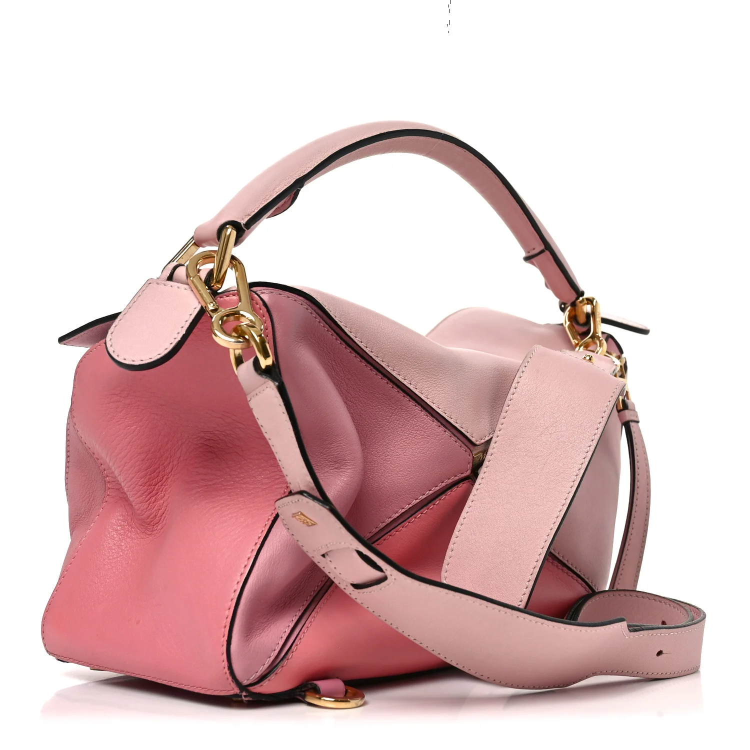 Calfskin Medium Puzzle Bag Soft Pink