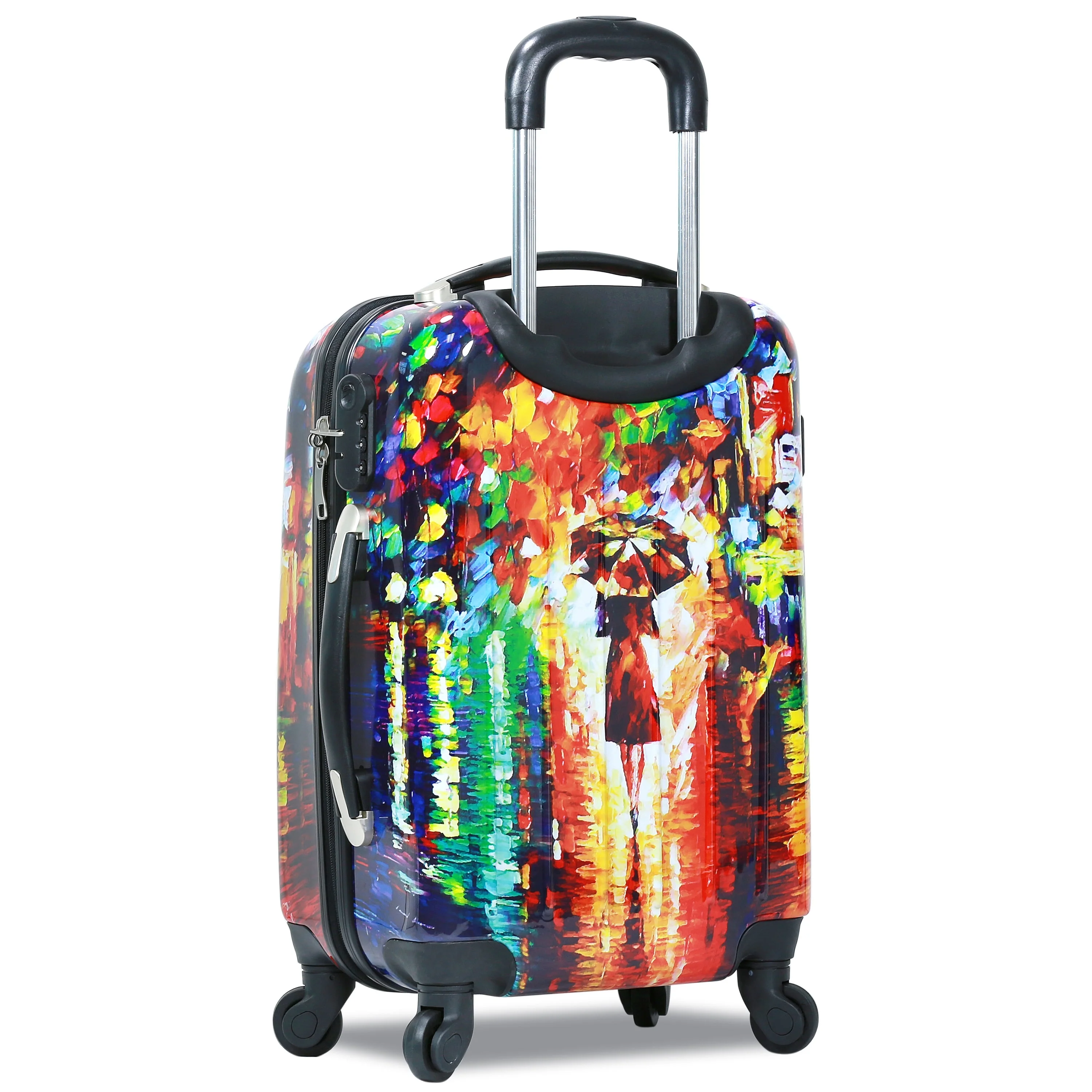 Dejuno Parisian Nights Hardside 3 - PC Spinner Luggage Set