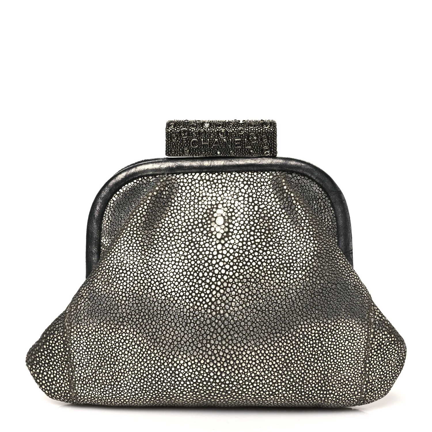 Stingray Degrade Frame Clutch Silver