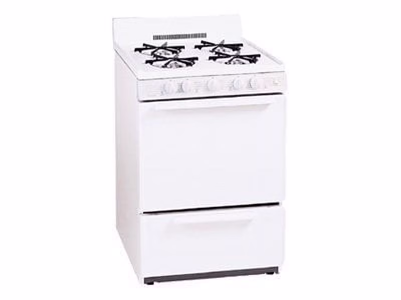 SCK100OP 24 Inch Freestanding All Gas Range with Open 3 cu. ft. Total Oven Capacity in White