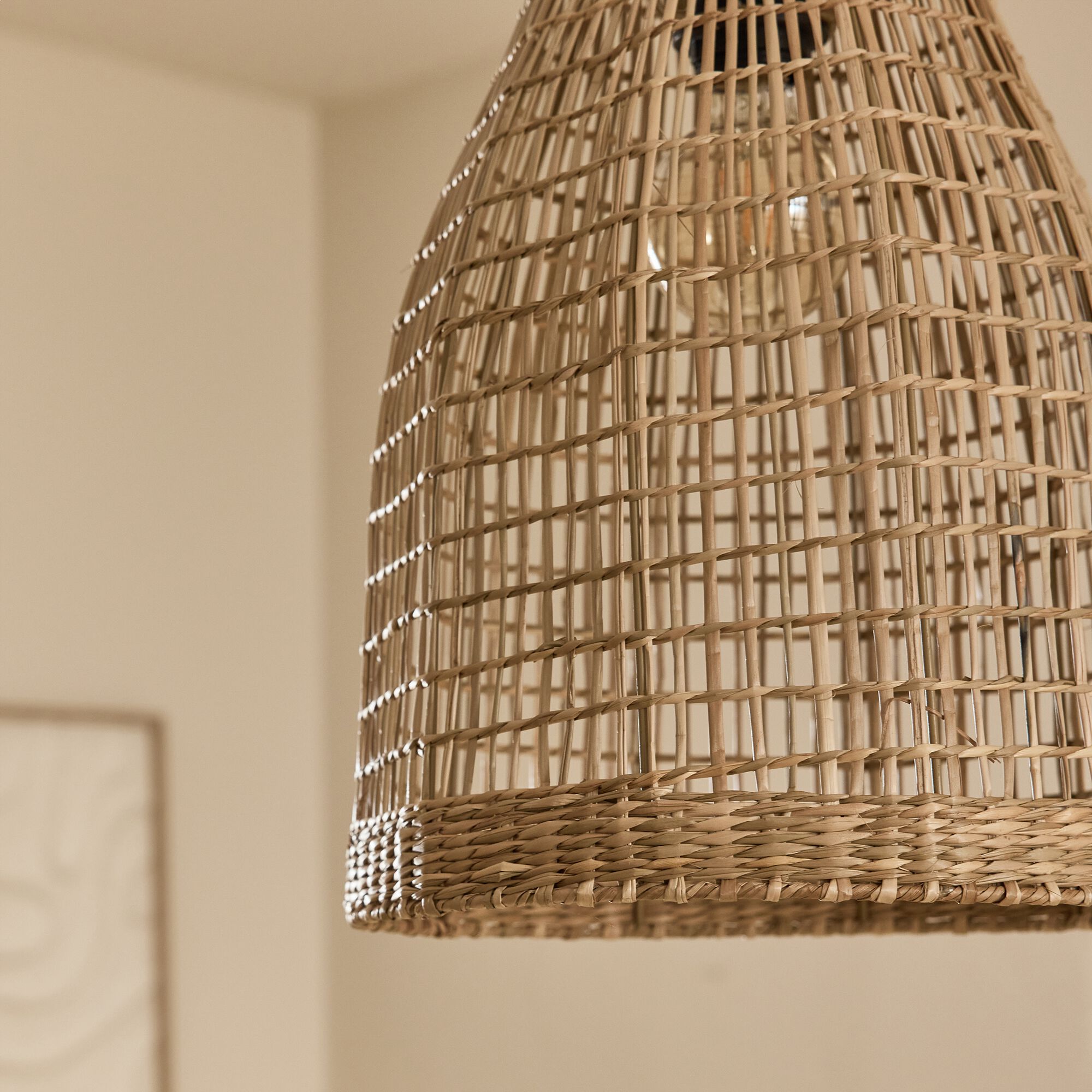 PONZA - Suspension non électrifiée en jonc de mer D30cm - naturel