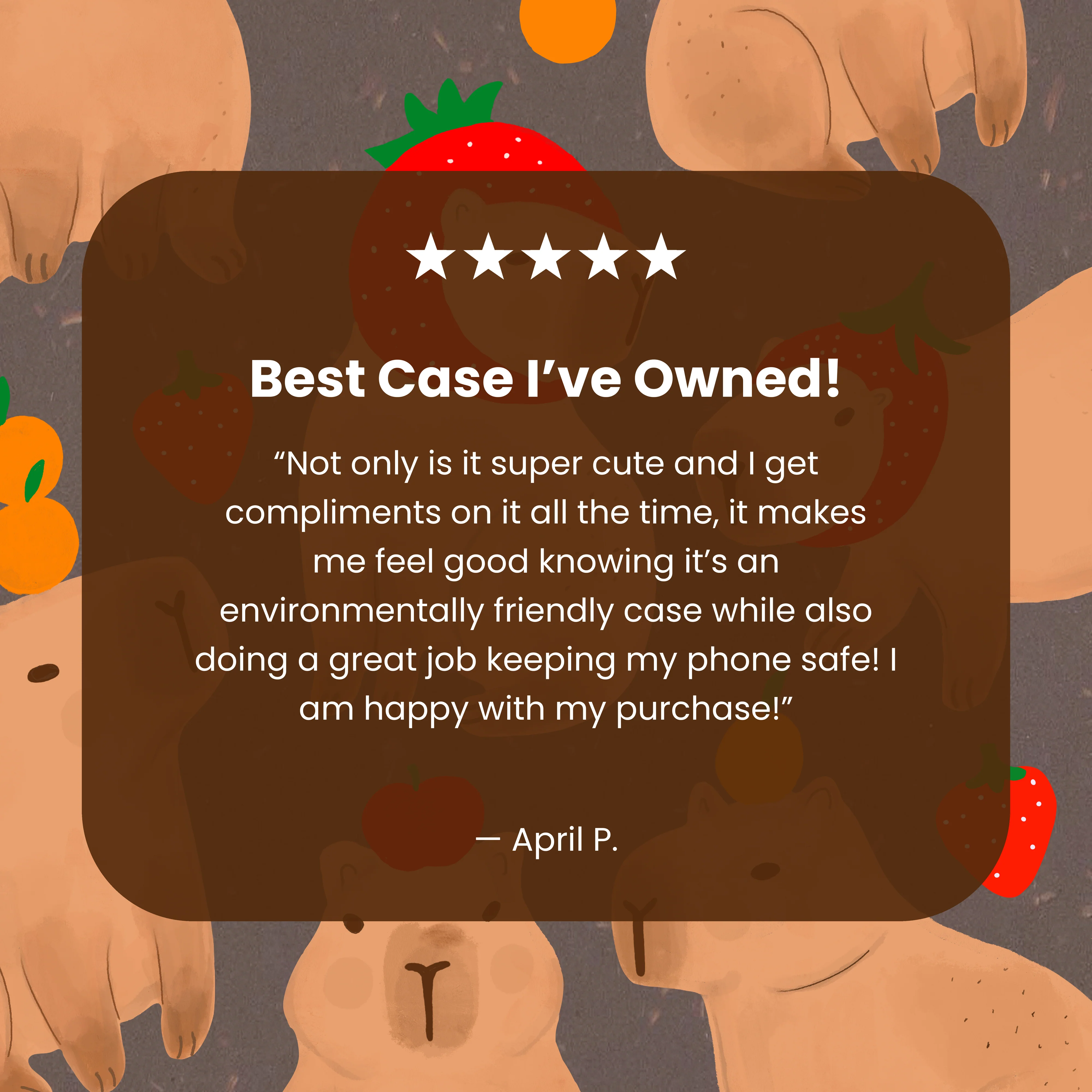 Chocolate Brown Sweet Capybaras Samsung Galaxy S23+(Plus) Case