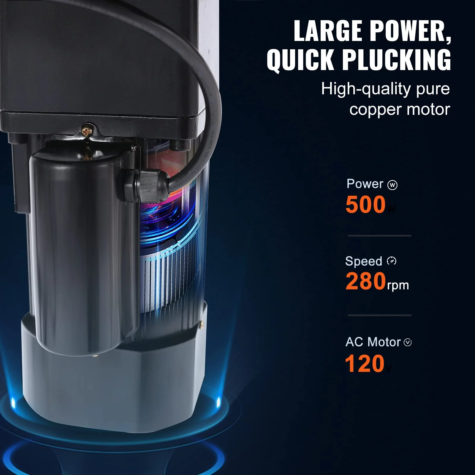 VEVOR 500W Chicken Plucker Machine with 20 Drum