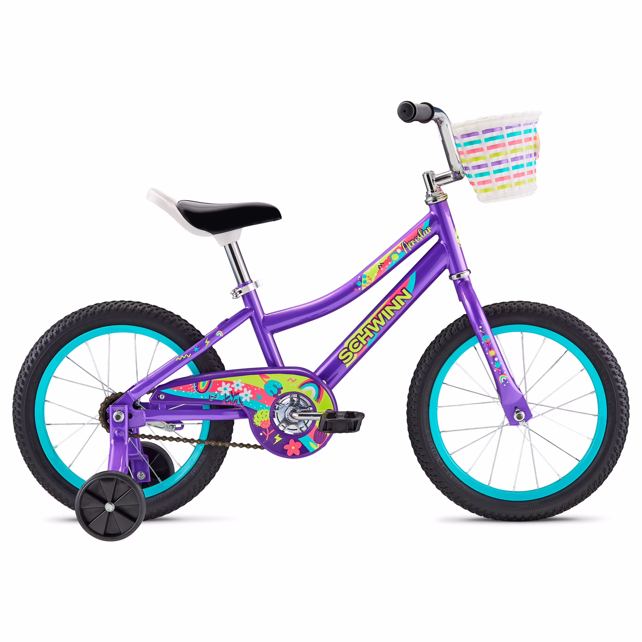 Schwinn Aerostar 16 - In. Children'S Bike, Ages 3 - 7 Years, Purple Bicycle