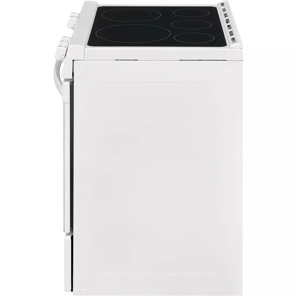 Four simple de 76 cm (30 po) et de 142 litres (5 pi³) blanc avec vitre noire NVS