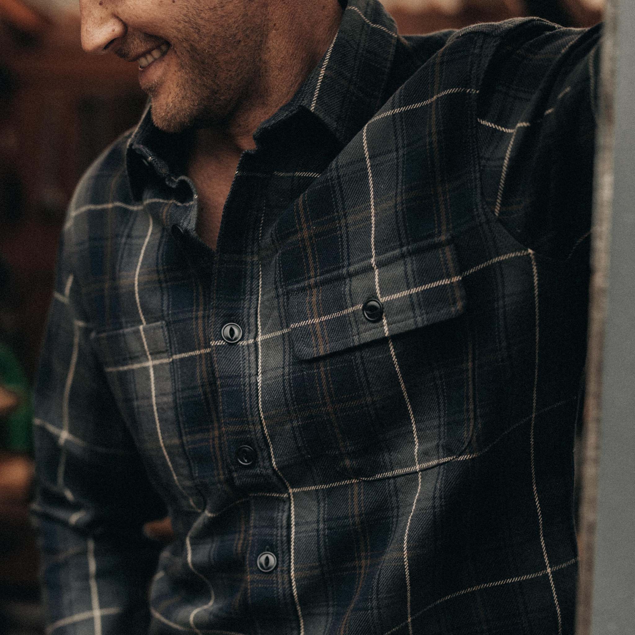 Chemise utilitaire Moto à carreaux schisteux