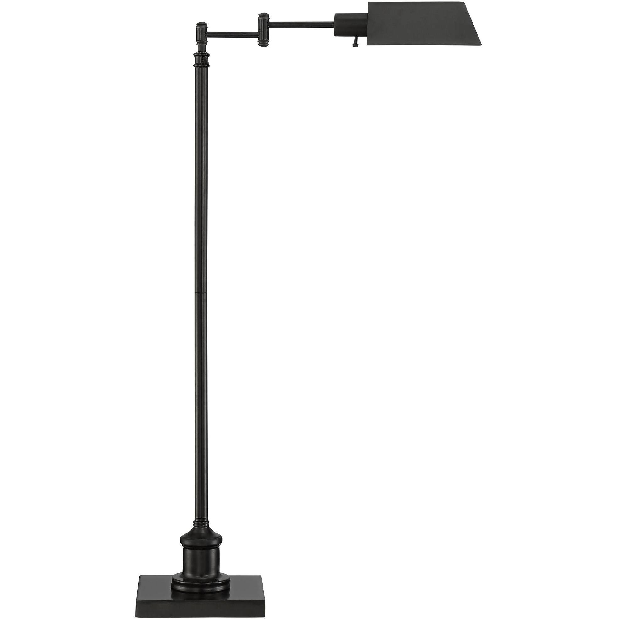 Jenson Modern Pharmacy Floor Lamp Dark Bronze Adjustable Metal Head for Living Room Reading Bedroom Office - Regency Hill
