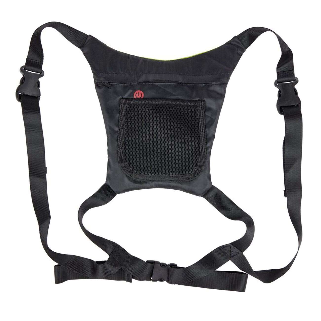 Gilet signalétique LED vert et noir