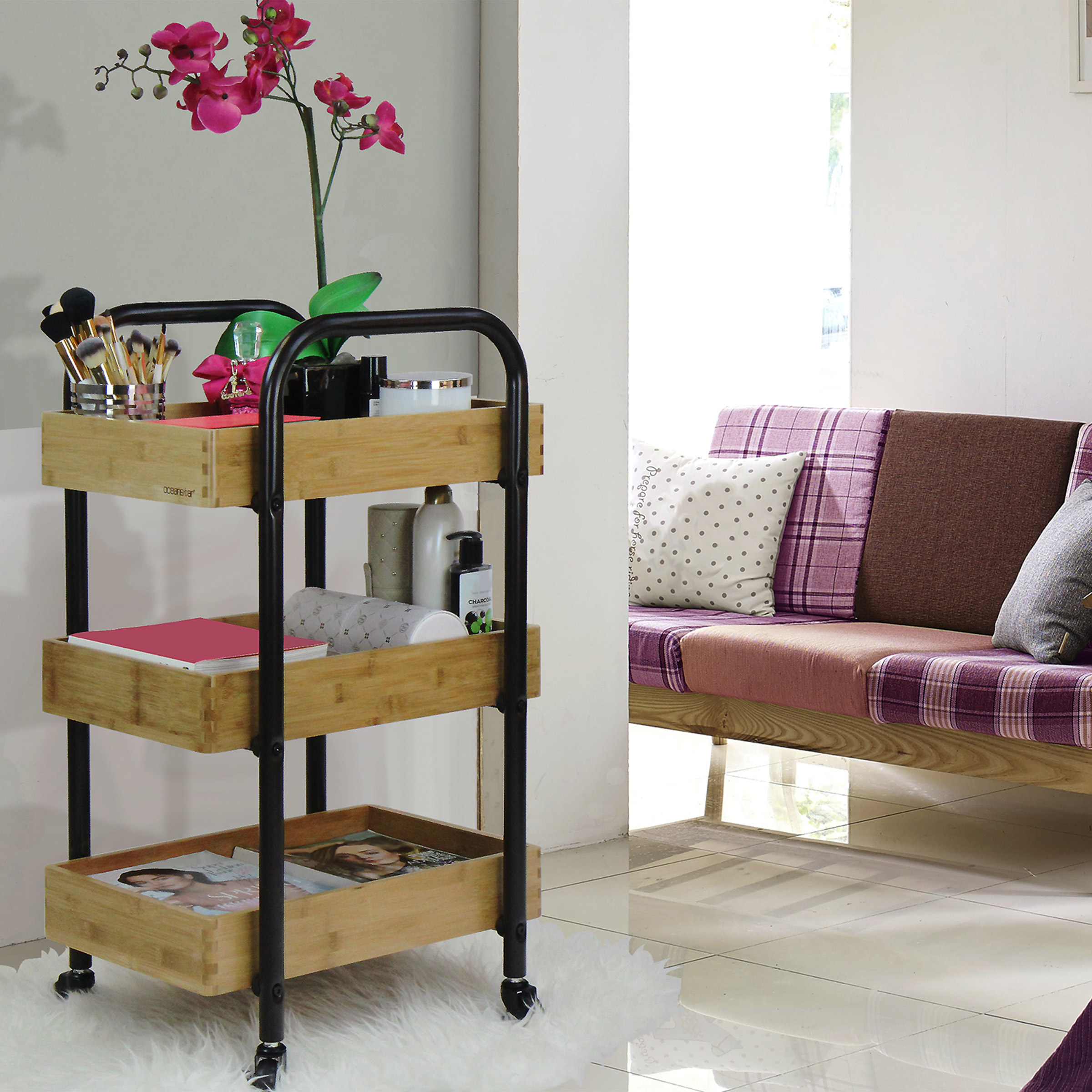 Oceanstar 3 - Tier Storage Cart