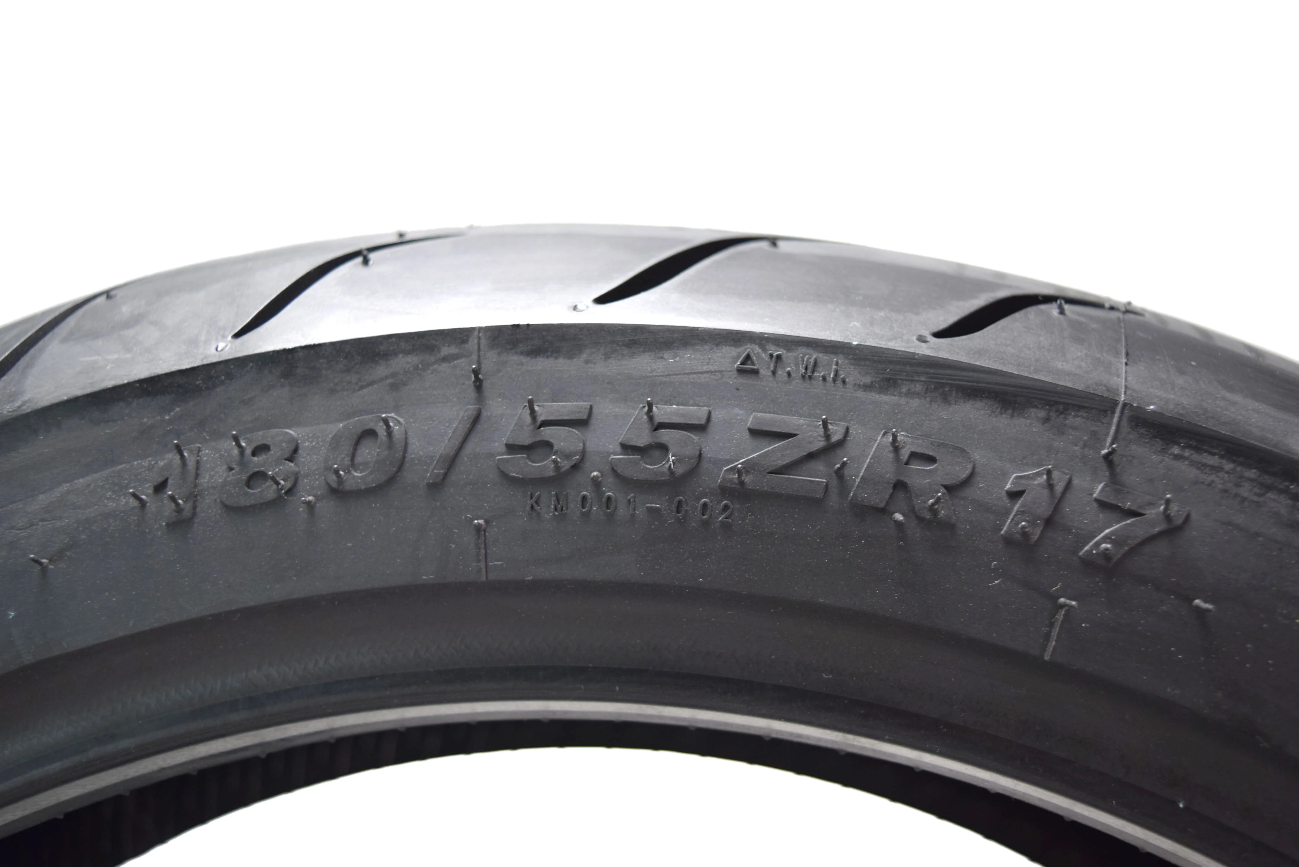 KM1 Sport Touring Rear Tire 180/55ZR17 73W TL 180/55-17 w/ Keychain - Image 3