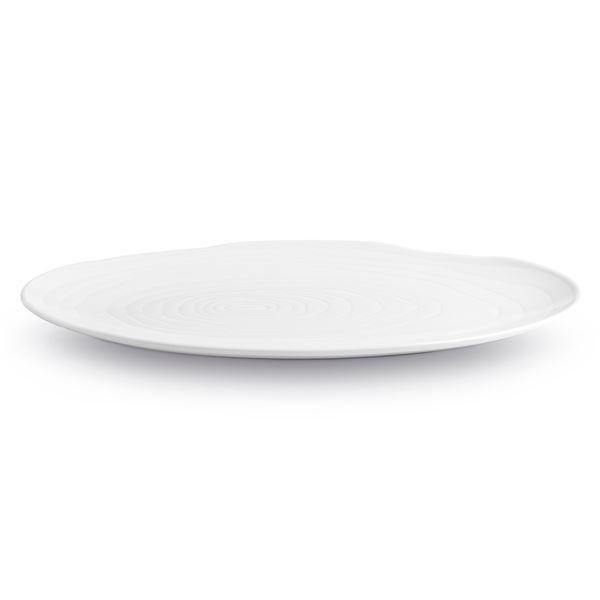 Boulogne tallerken oval 23 cm hvit