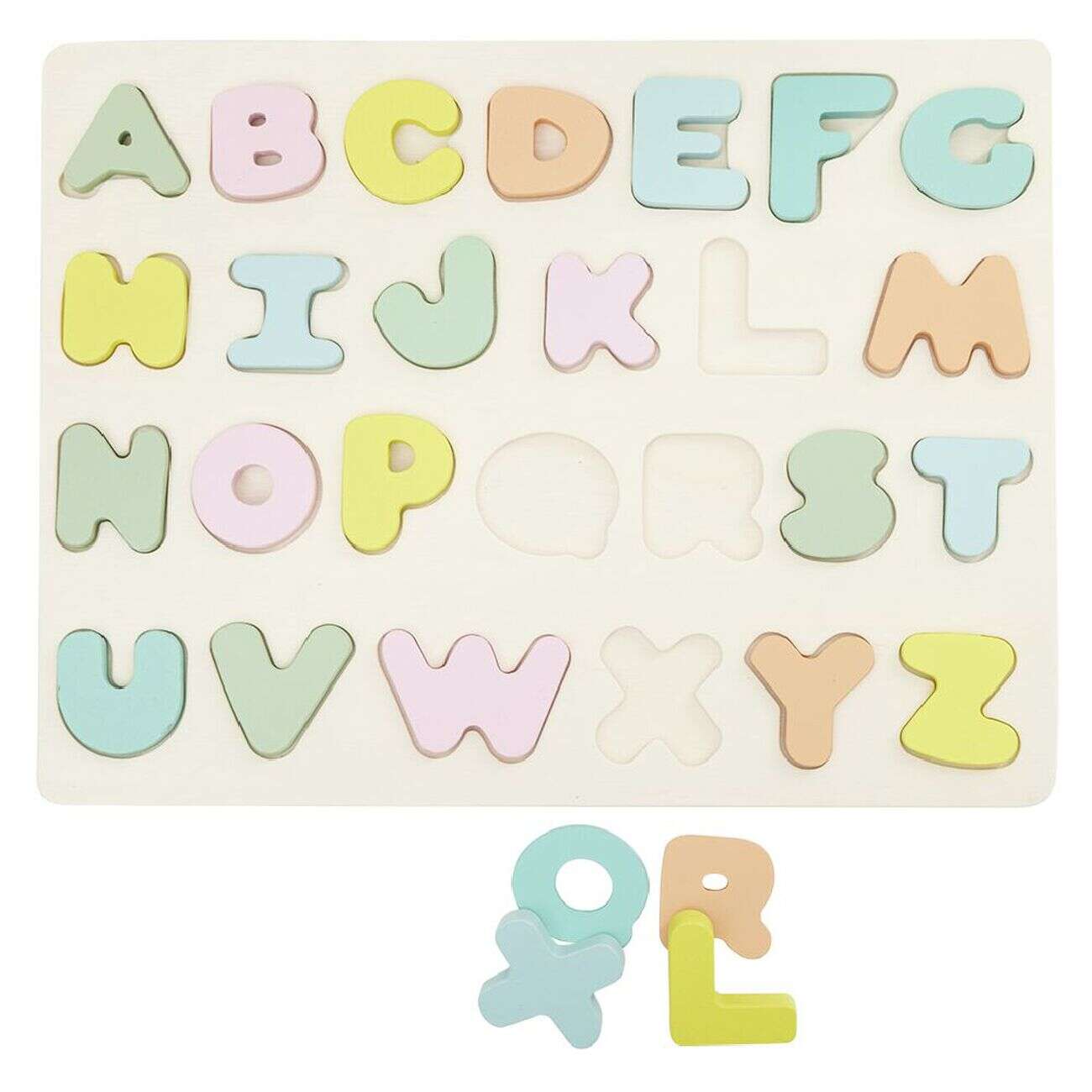 Puzzle alphabet en bois 26 pièces