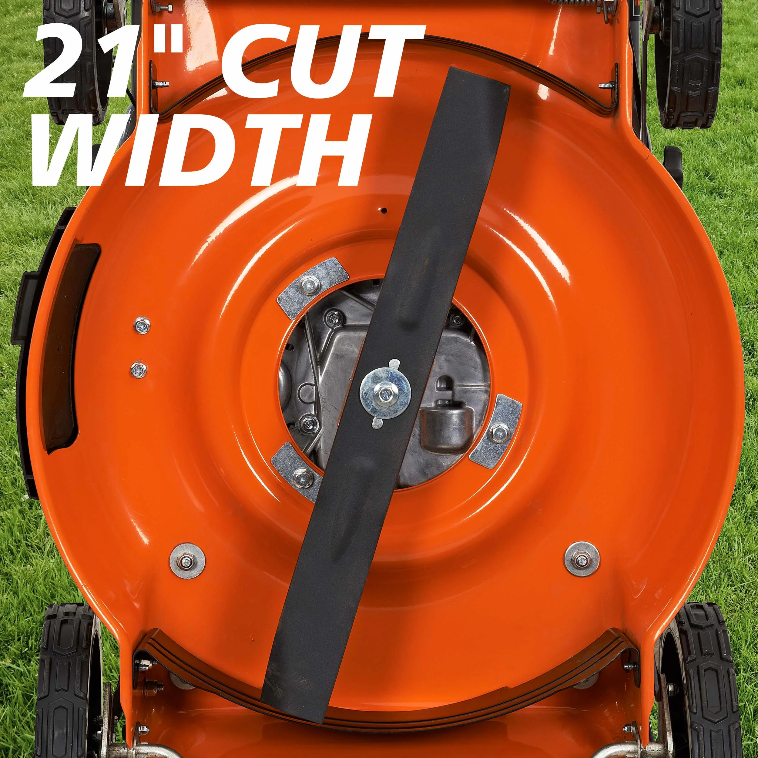 21 in. 170cc 2-in-1 Gas Walk Behind Push Lawn Mower with High Rear Wheels - Image 5