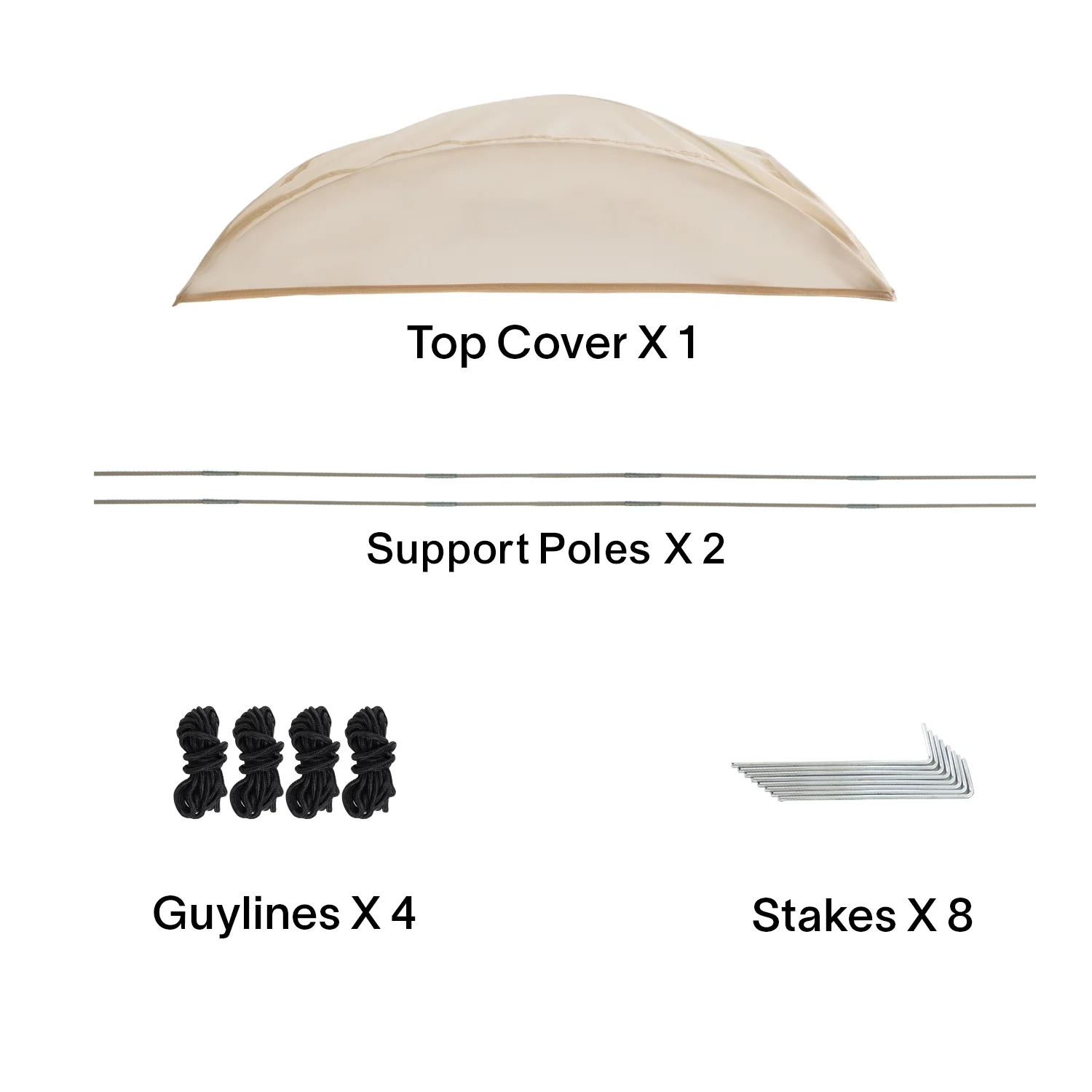 Four-Person Weatherproof Pop-Up Sports Pod Tent Shelter(Beige) - Image 2