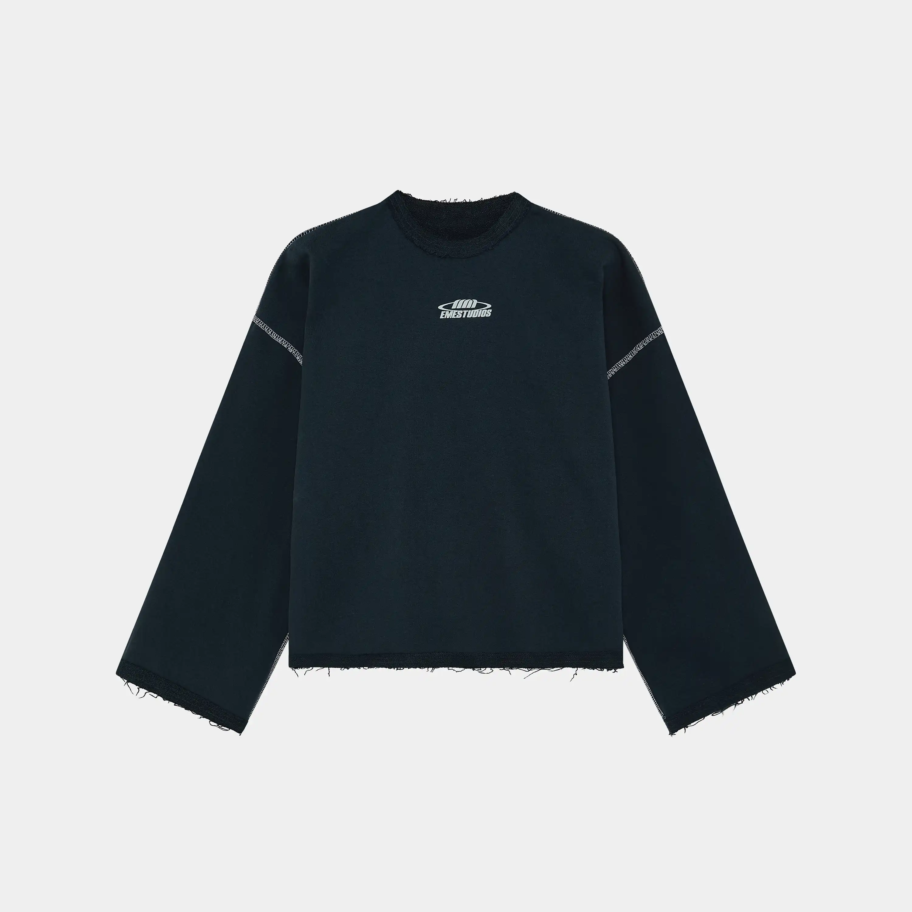 Suit Navy Oversized Crewneck