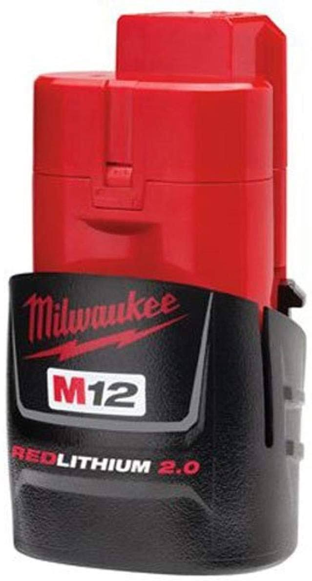Milwaukee 48-11-2420 M12 REDLITHIUM 2.0 Compact Battery Pack (1-Pack)