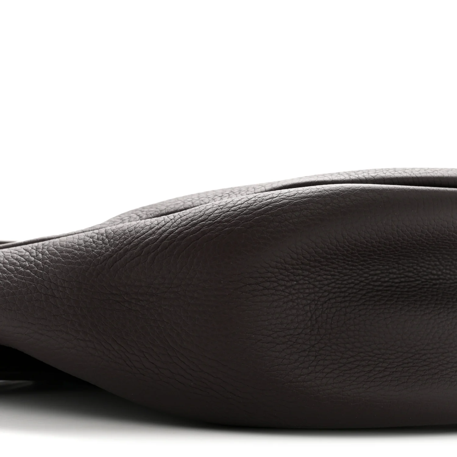 Grained Calfskin Small Slouchy Banana Bag Aubergine