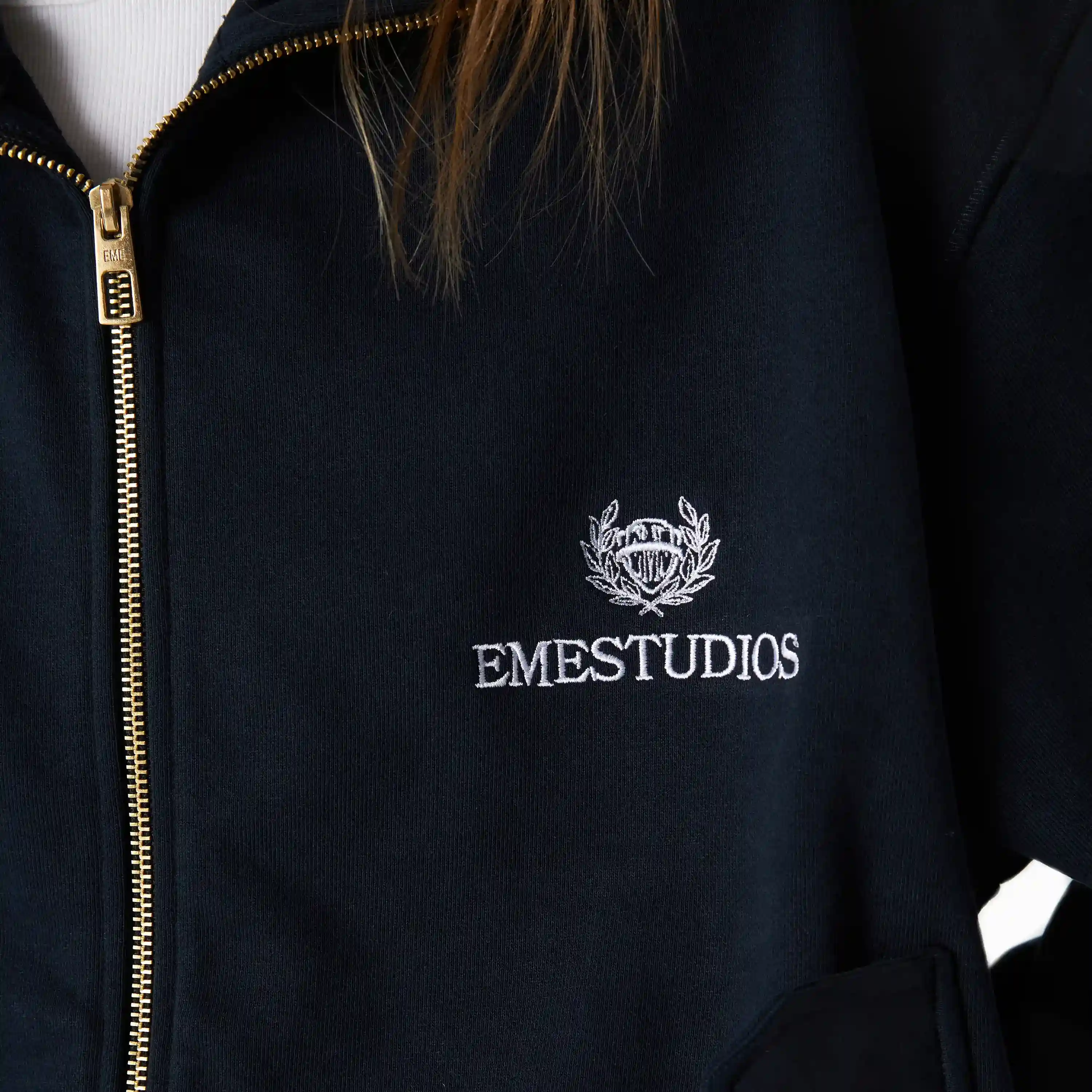 Serv Navy Full Zip