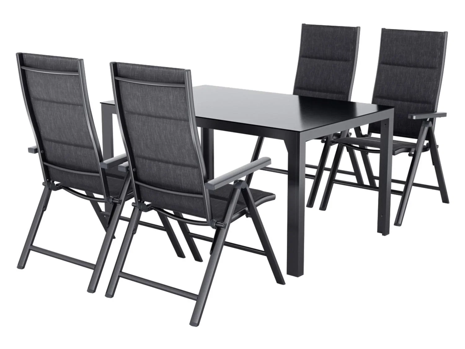 LIVARNO Table de jardin + Lot de 4 fauteuils Toronto