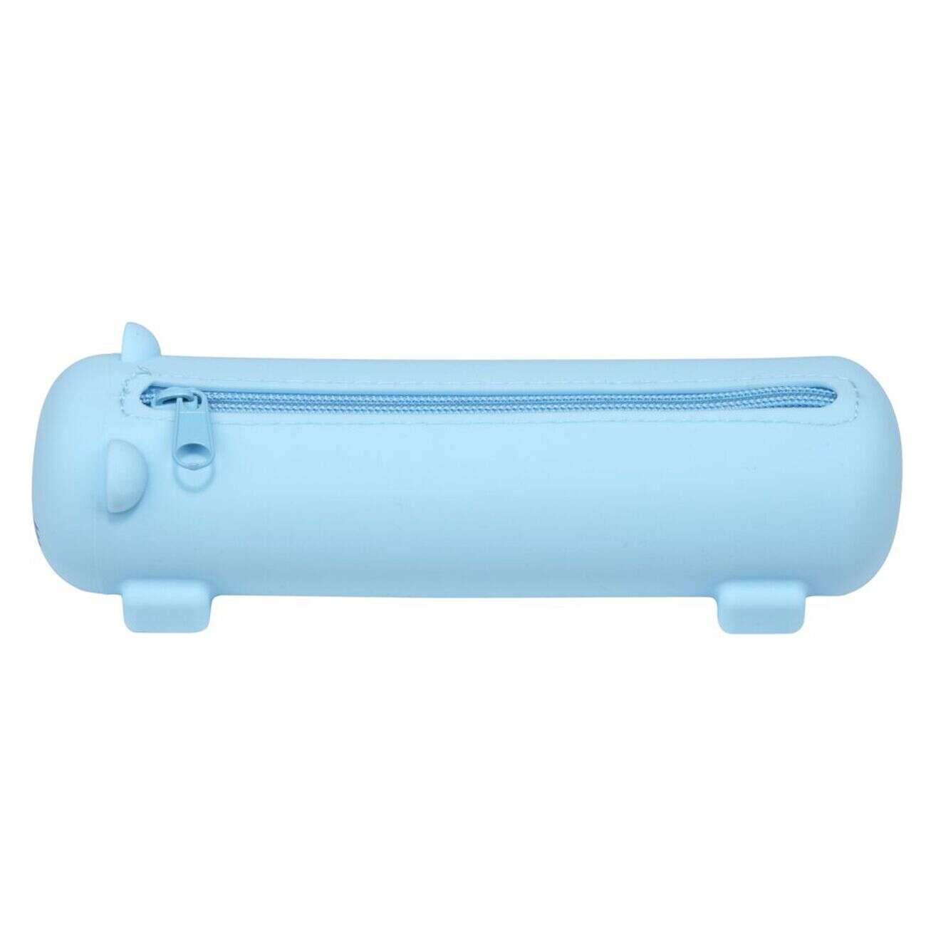 Trousse silicone kawaii funny chat bleu Ø7,5xL25,5cm