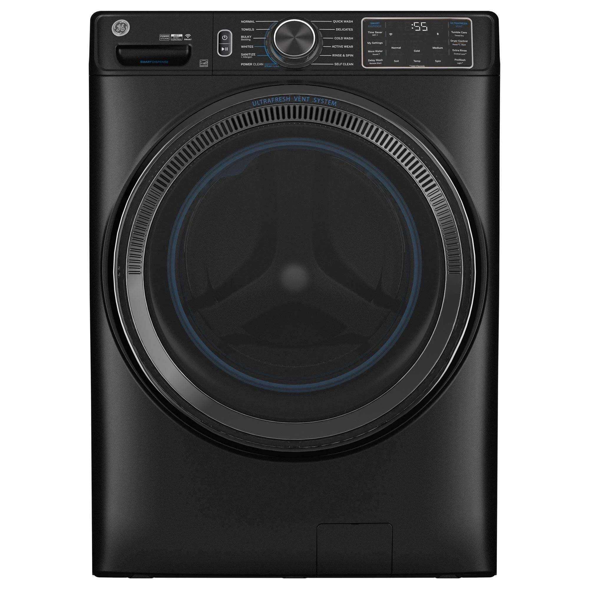 GE GFW655SPVDS 5.0 Cu. ft. Capacity Smart Front Load Steam Washer with SmartDispense