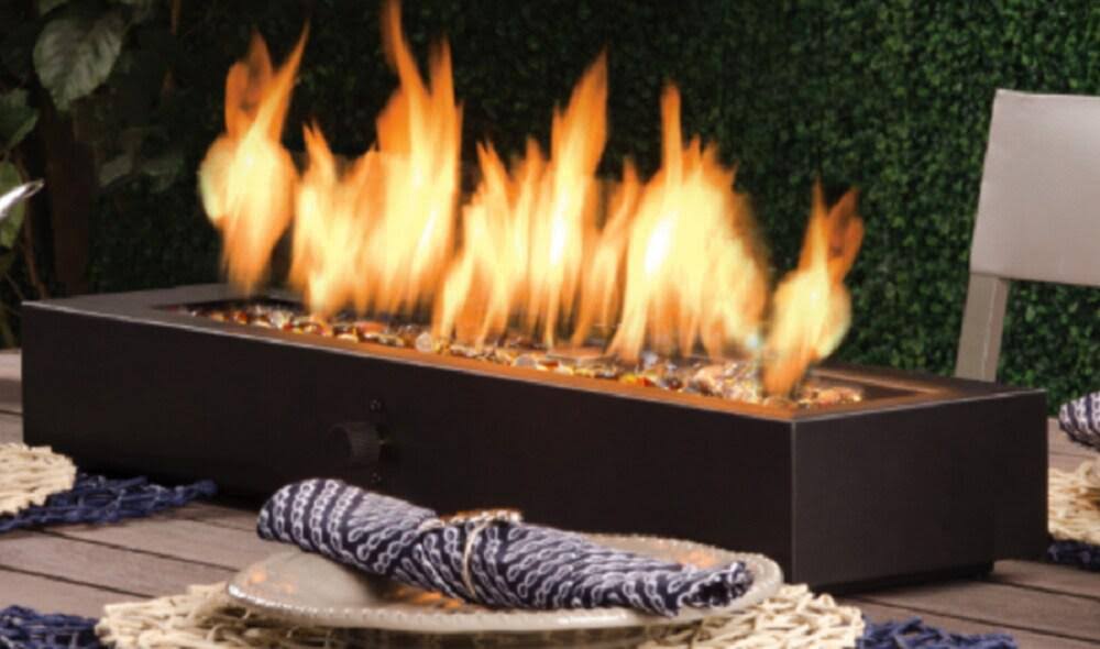 Allen + Roth 7-in W 40000-BTU Black Portable Tabletop Steel Propane GAS Fire Pit | 52297