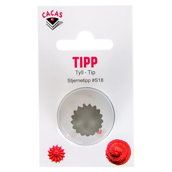 Tipp stjerne åpen S18