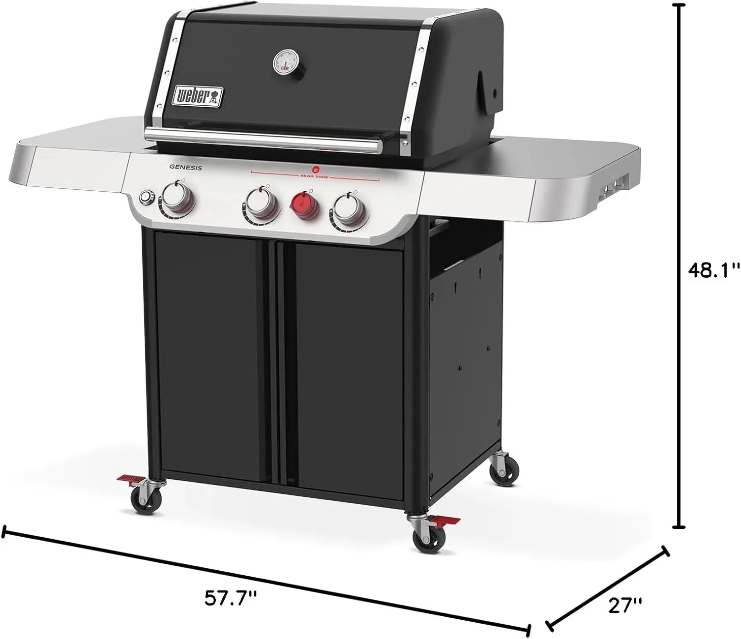 Weber Genesis E-325 Gaz liquide noir
