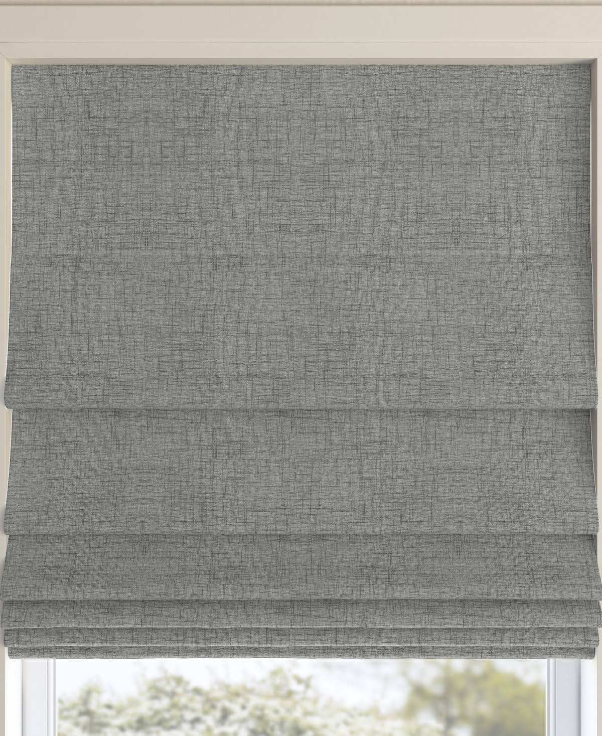 Sun Zero Somerton Textured 100% Blackout Cordless Roman Shade, 64