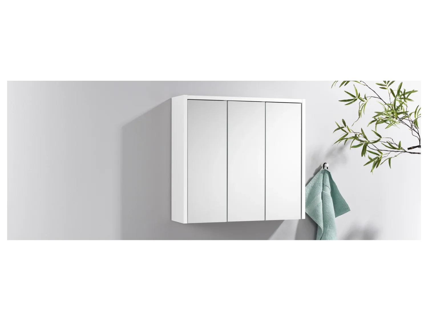 LIVARNO home Armoire de toilette, 65 x 60 x 17 cm, Oslo