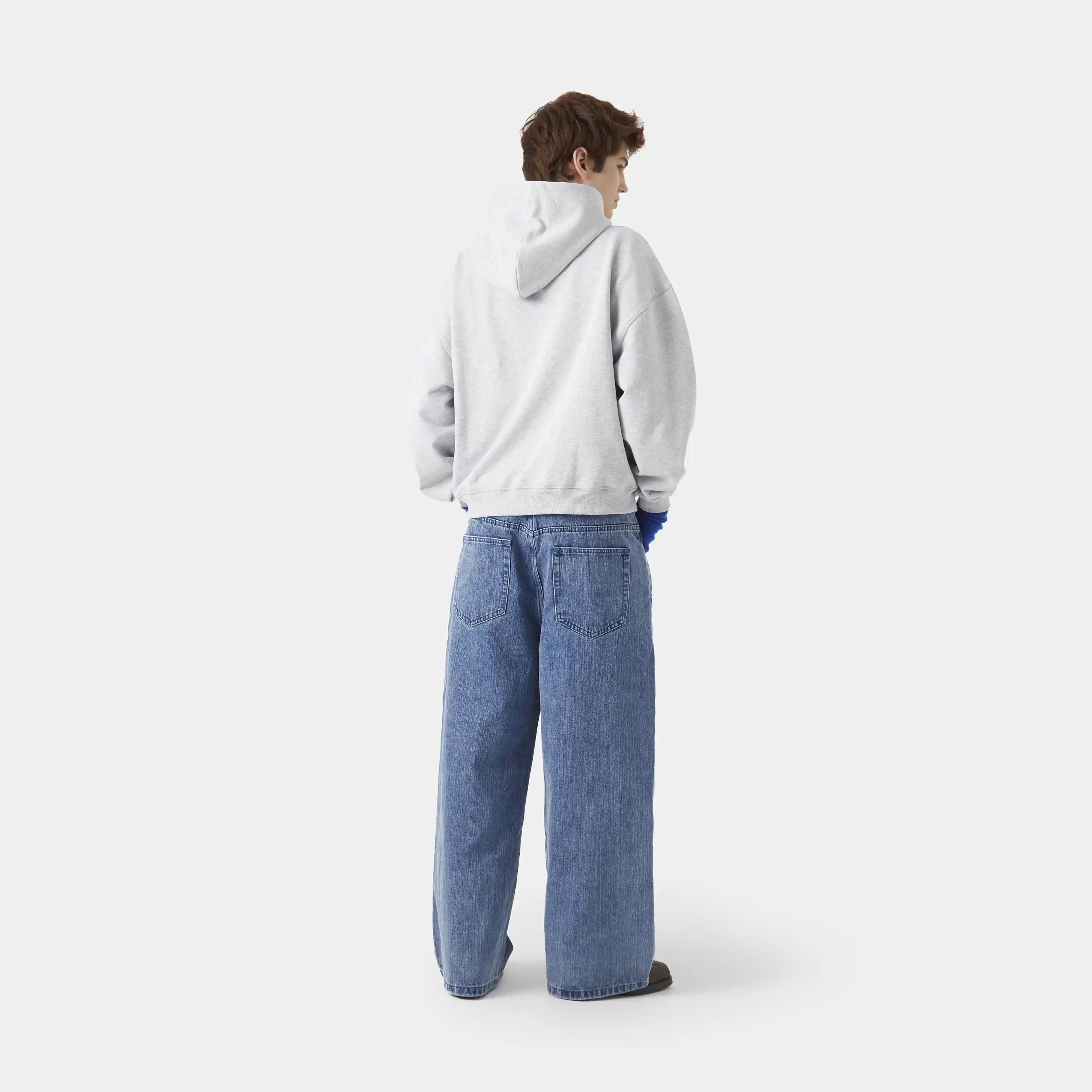 Le Panier Heather Grey Oversized Hoodie