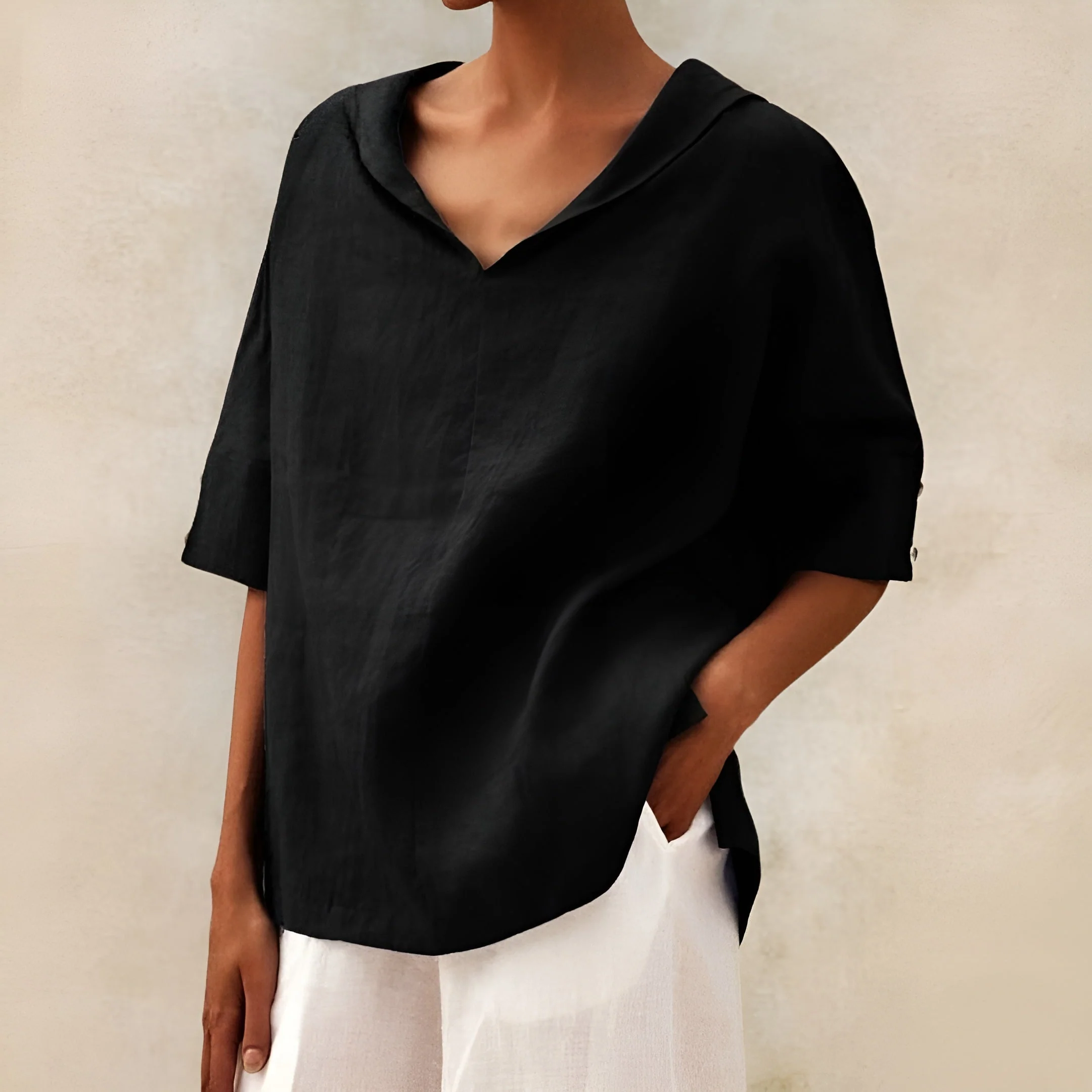 Lyndzi - Blouse Légère Élégante
