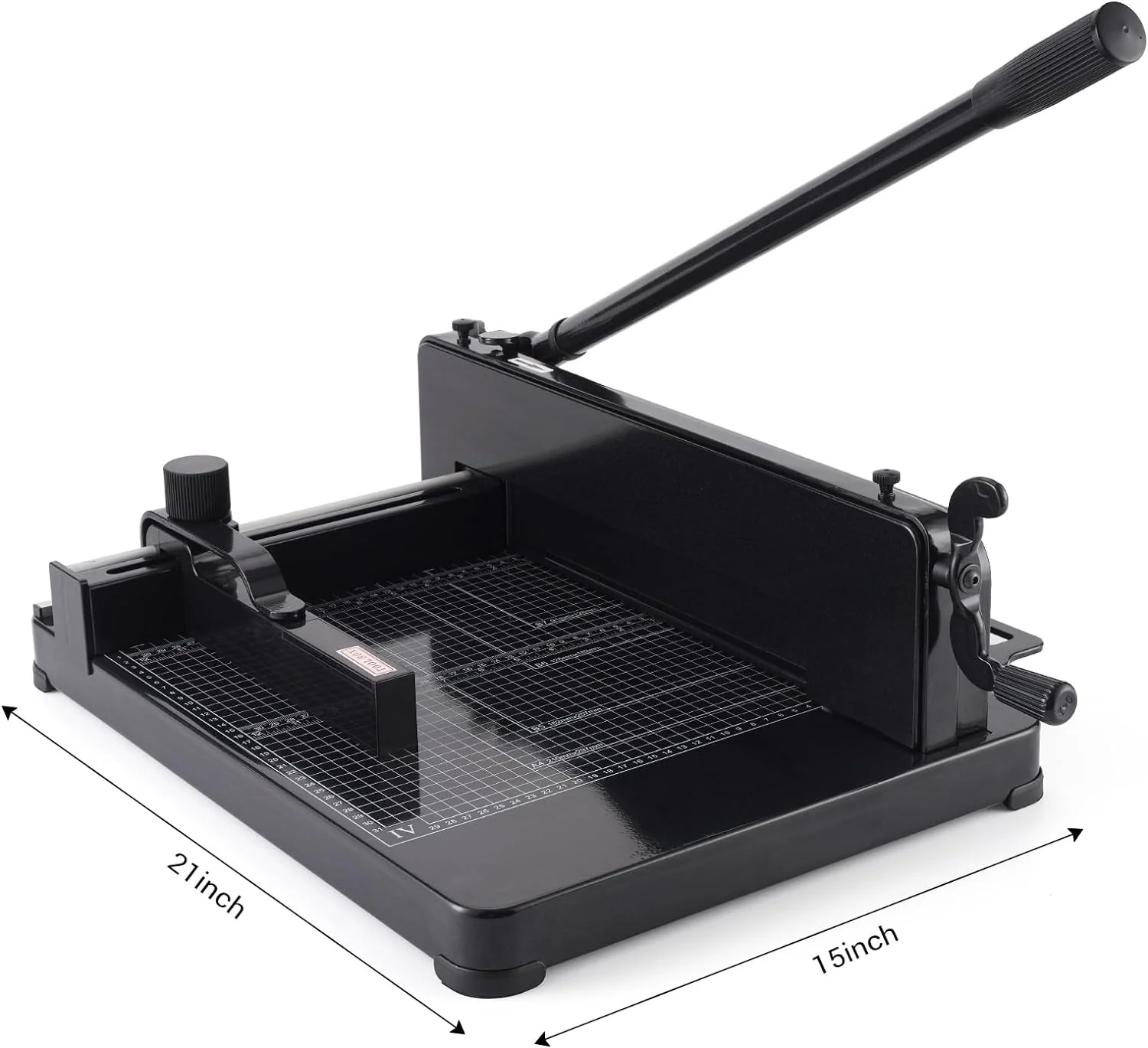 Heavy Duty Paper Cutter,12 inch Guillotine Paper Cutter,Guillotine Paper Cutters and Trimmers Cards Leather with Metal Base for Office Home School (Black, a4)