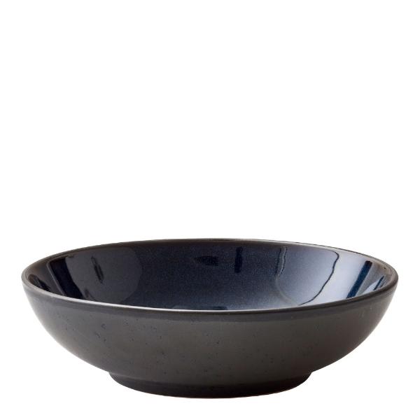 Pastaskål 20 cm svart/blå