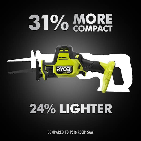ONE+ HP 18V Brushless Cordless Compact One Handed Reciprocating Saw Kit with 1 5 Ah Battery and 18V Charger Image 6