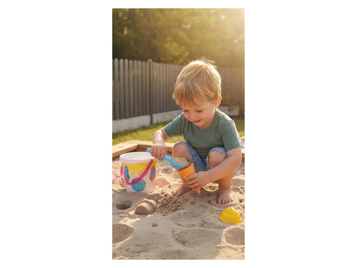lupilu Jouets de plage avec seau