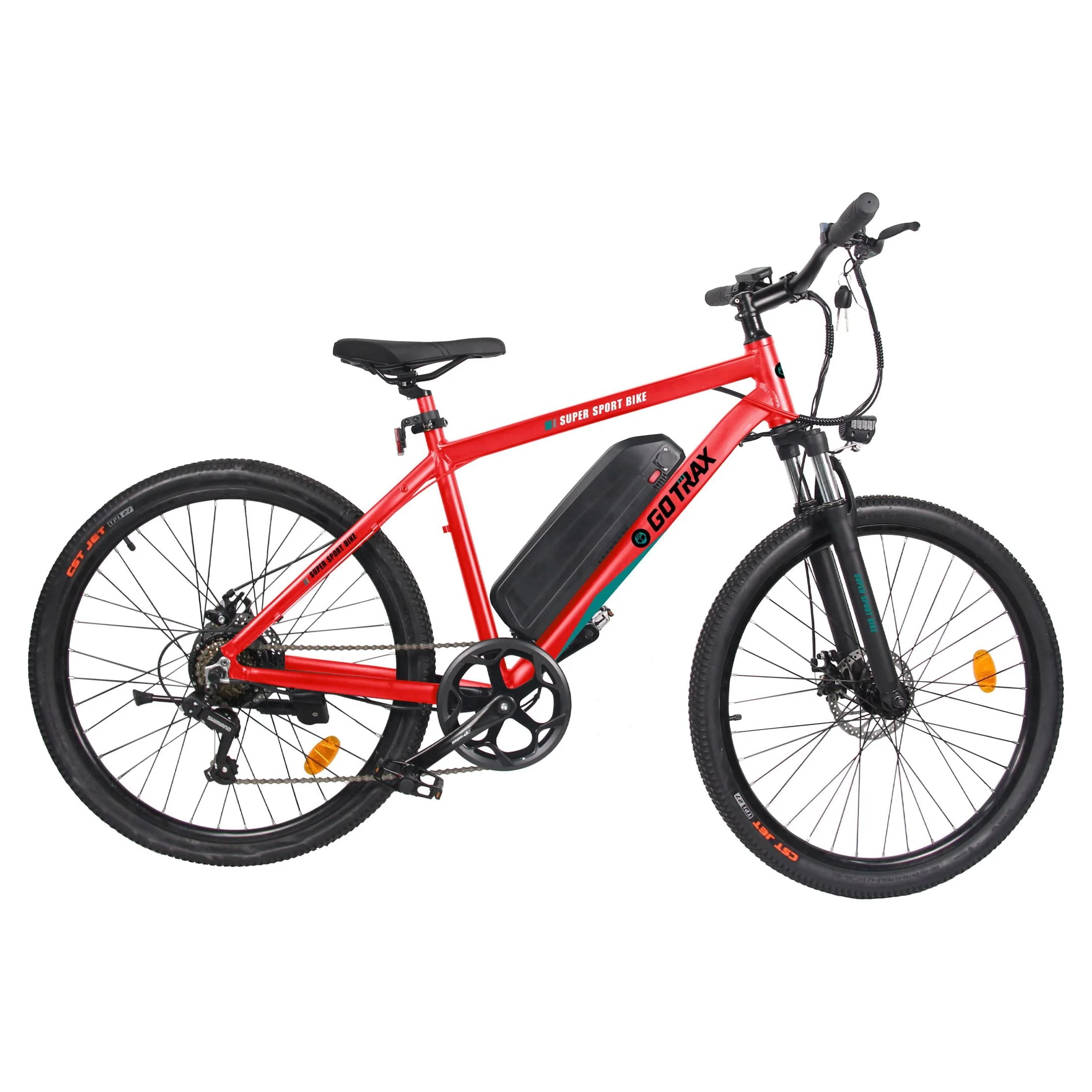 GOTRAX Traveler 29" Adult Electric Bicycle, 500W Motor up 20mph Commuter E Bikes for Adults, Orange Image 2