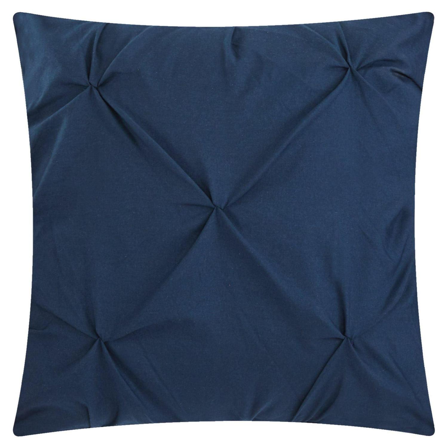 Valentina 10-Piece Solid Color Comforter Set. King. Navy - Image 2