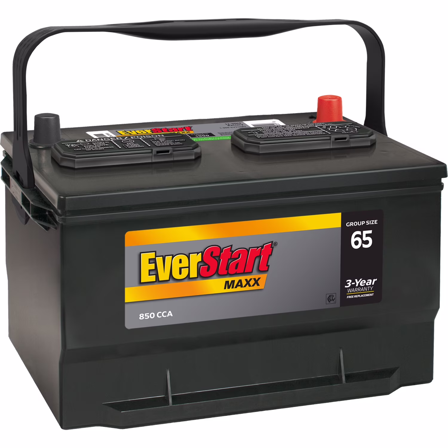 Maxx Lead Acid Automotive Battery, Group Size 65 12 Volt 850 CCA(Single)