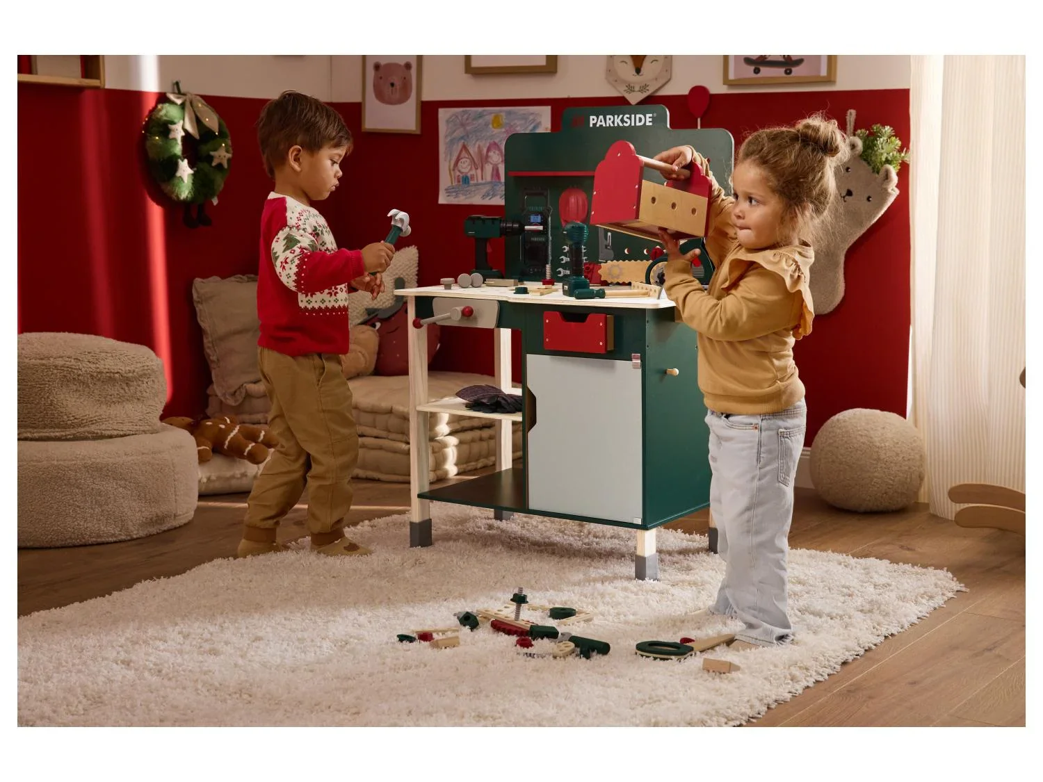 lupilu Outil en bois Parkside pour enfant