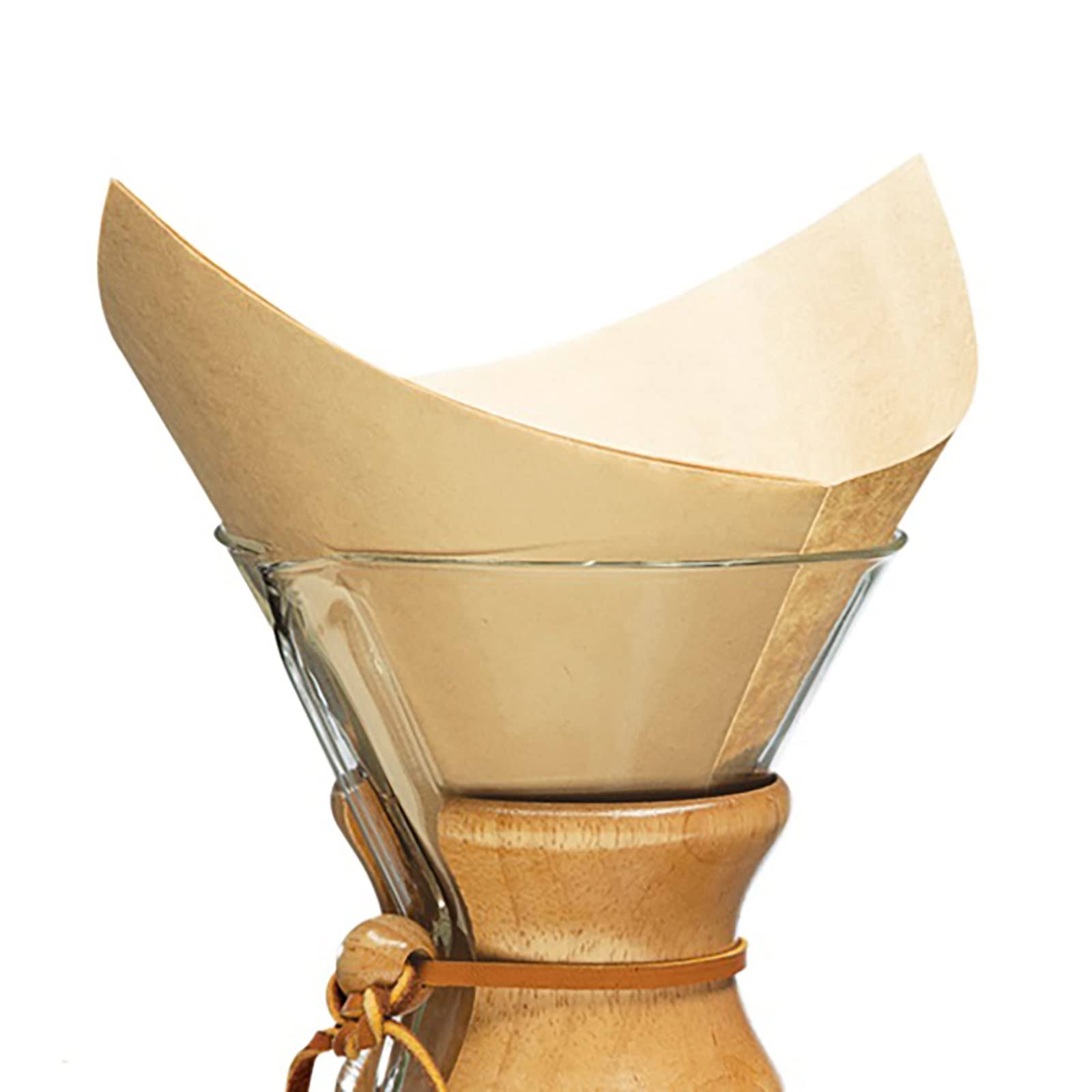 Chemex Natural Coffee Filters Square 100ct Exclusive Packaging 100 Filters