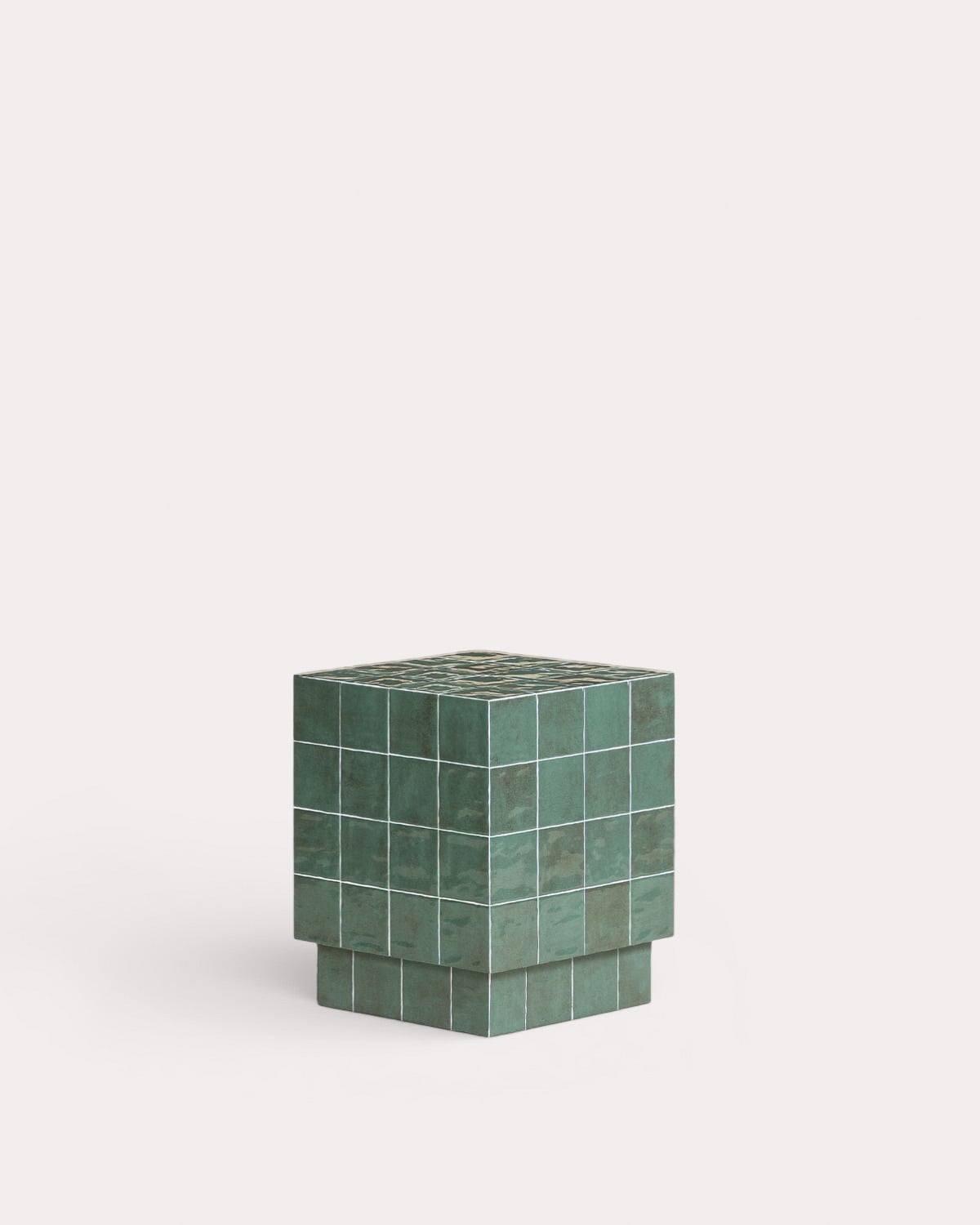 Nilsi - Mesa Auxiliar Cuadrada de Azulejos (40x40 cm) Nilsi