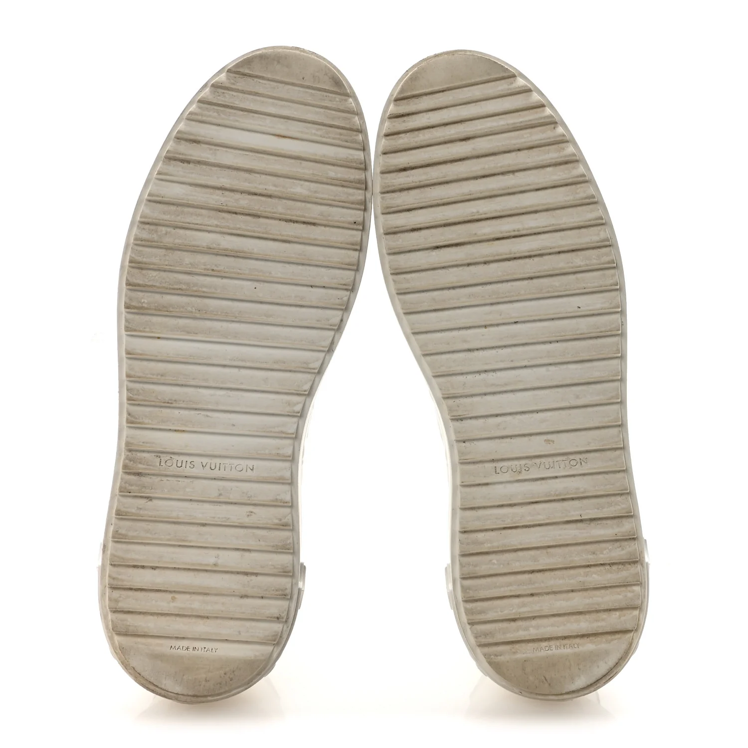 Lambskin Embossed Monogram Time Out Sneakers 40 White