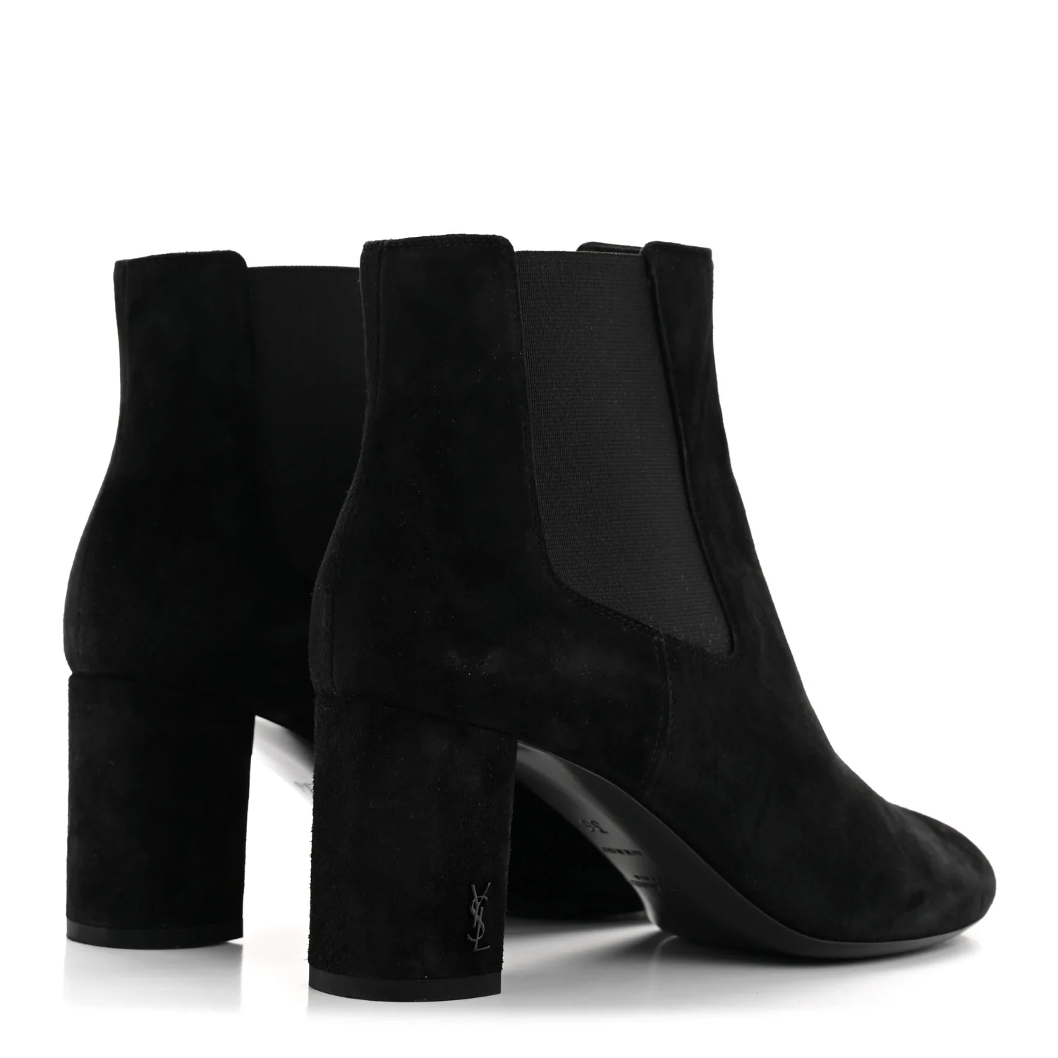 Suede Loulou Pin Booties 36 Black