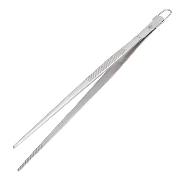 Matpinsett 30,5 cm børstet stål.