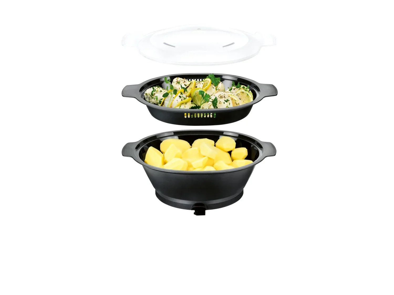 SILVERCREST Panier vapeur pour Monsieur Cuisine compact SMCCD 3 A1